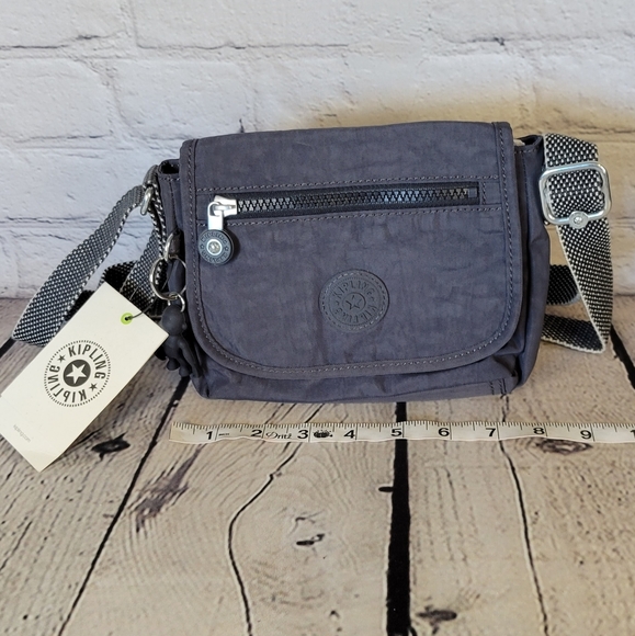 Kipling Sabian Crossbody Mini Bag, Night Grey, Handbag - Picture 5 of 8